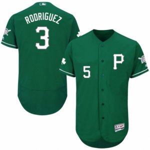 Men\'s Majestic Pittsburgh Pirates #3 Sean Rodriguez Green Celtic Flexbase Authentic Collection MLB Jersey