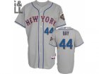 MLB New York Mets #44 Jason Bay Grey Cool Base[50th Anniversary Patch]