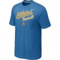 Nike MLB Oakland Athletics 2014 Home Practice T-Shirt - light Blue