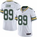 Mens Nike Green Bay Packers #89 Jared Cook Elite White Rush NFL Jersey