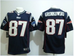 Nike new england patriots #87 gronkowski blue Game Jerseys