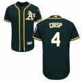 Men's Majestic Oakland Athletics #4 Coco Crisp Green Flexbase Authentic Collection MLB Jersey