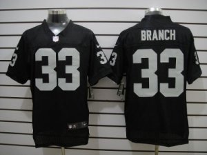 Nike NFL Oakland Raiders #33 Branch Black Jerseys(Elite)