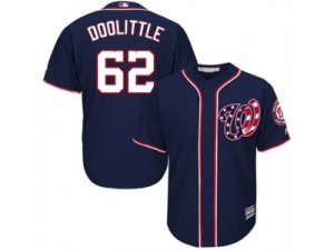 Youth Majestic Washington Nationals #62 Sean Doolittle Replica Navy Blue Alternate 2 Cool Base MLB Jersey