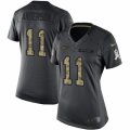 Women's Nike New York Jets #11 Robby Anderson Limited Black 2016 Salute to Service NFL Jersey