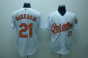 mlb baltimore orioles #21 markakis white