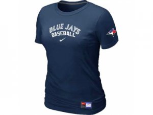 Women Toronto Blue Jays Nike D.Blue Short Sleeve Practice T-Shirt