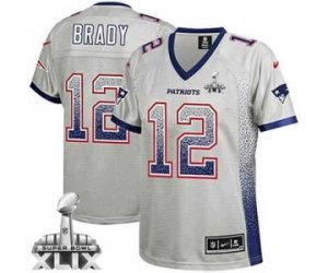 2015 Super Bowl XLIX nike women nfl jerseys new england patriots #12 tom brady white[Elite drift fashion]