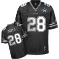 nfl dallas cowboys #28 felix jones black[50th patch]