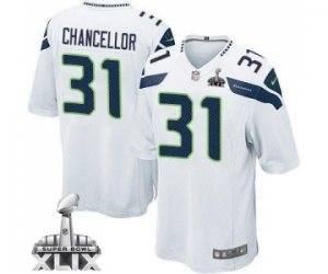 2015 Super Bowl XLIX nike youth nfl jerseys seattle seahawks #31 kam chancellor white[nike]