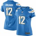 Womens Nike San Diego Chargers #12 Travis Benjamin Limited Electric Blue Alternate NFL Jersey