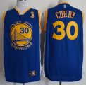 Warriors #30 Stephen Curry Blue 2018 NBA Champions Nike Swingman Jersey