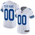 Womens Nike Dallas Cowboys Customized White Vapor Untouchable Limited Player NFL Jersey