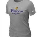 Women Minnesota Vikings L.Grey T-Shirt