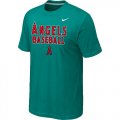 Nike MLB Los Angeles Angels 2014 Home Practice T-Shirt - Green