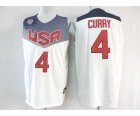2014 FIBA Basketball World Cup USA jerseys #4 curry white