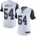 Women's Nike Dallas Cowboys #54 Chuck Howley Limited White Rush NFL Jersey