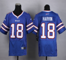 Nike Buffalo Bills #18 HARVIN blue jerseys(Elite)