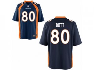 Mens Denver Broncos #80 Jake Butt Nike Blue 2017 Draft Pick Game Jersey