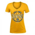 Golden State Warriors Gold 2017 NBA Champions Womens T-Shirt
