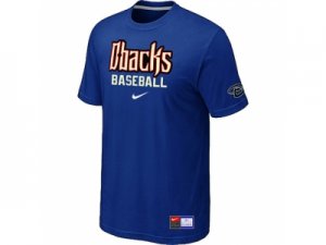 Arizona Diamondbacks Crimson Blue Nike Short Sleeve Practice T-Shirt