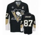 nhl pittsburgh penguins #87 crosby stanley cup black