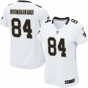 Women\'s Nike New Orleans Saints #84 Michael Hoomanawanui Limited White NFL Jersey