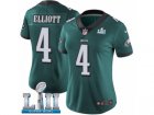 Women Nike Philadelphia Eagles #4 Jake Elliott Midnight Green Team Color Vapor Untouchable Limited Player Super Bowl LII NFL Jersey