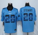 Nike Carolina Panthers #28 Jonathan Stewart Blue Alternate Men's Stitched NFL Limited Strobe Jersey