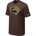 Jacksonville Jaguars Sideline Legend Authentic Logo T-Shirt Brown
