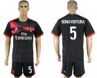 2017-18 AC Milan 5 BONAVENTURA Third Away Soccer Jersey