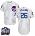 Men's Majestic Chicago Cubs #26 Billy Williams White 2016 World Series Bound Flexbase Authentic Collection MLB Jersey