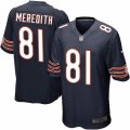 Men's Nike Chicago Bears #81 Cameron Meredith Game Navy Blue Team Color NFL Jersey