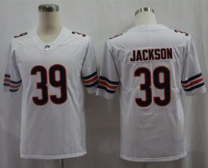 Nike Bears #39 Eddie Jackson White Vapor Untouchable Limited Jersey