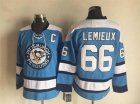 NHL Pittsburgh Penguins #66 Mario Lemieux Throwback blue jerseys