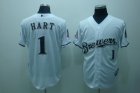 mlb Milwaukee Brewers #1 hart white