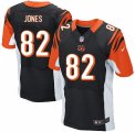 Men's Nike Cincinnati Bengals #82 Marvin Jones Elite Black Team Color NFL Jersey