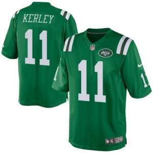 Nike New York Jets #11 Jeremy Kerley Green Men Rush jerseys(Elite)