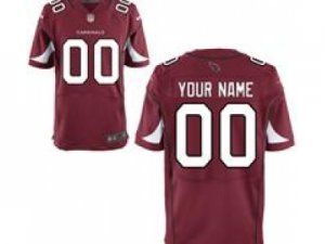 Men\'s Nike Arizona Cardinals Customized Elite Team Color Jerseys (40-60)