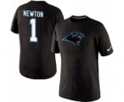 Nike Carolina Panthers Cam Newton Name & Number T-Shirt Black
