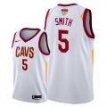 Cleveland Cavaliers #5 J.R. Smith White 2018 NBA Finals Nike Swingman Jersey