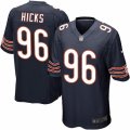 Men's Nike Chicago Bears #96 Akiem Hicks Game Navy Blue Team Color NFL Jersey