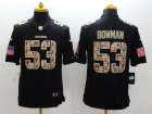 Nike San Francisco 49ers #53 Navorro Bowman black Salute to Service Jerseys(Limited)