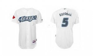 mlb Toronto Blue Jays #5 Escobar White