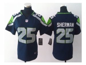 nike women nfl jerseys seattle seahawks #25 sherman blue[nike]