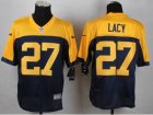 Nike Green Bay Packers #27 Lacy yellow-blue Jerseys(Elite)