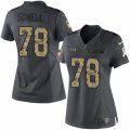 Women's Nike Seattle Seahawks #78 Bradley Sowell Limited Black 2016 Salute to Service NFL Jersey