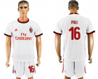 2017-18 AC Milan 16 POLI Away Soccer Jersey