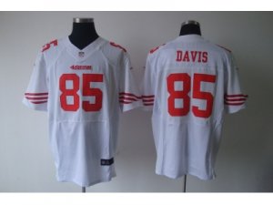 Nike nfl San Francisco 49ers #85 Davis white Elite jerseys