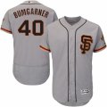 Mens Majestic San Francisco Giants #40 Madison Bumgarner Gray Flexbase Authentic Collection MLB Jersey